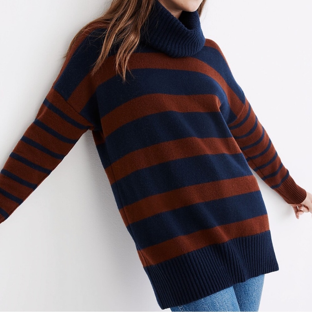 Madewell Engelhart striped turtleneck sweater